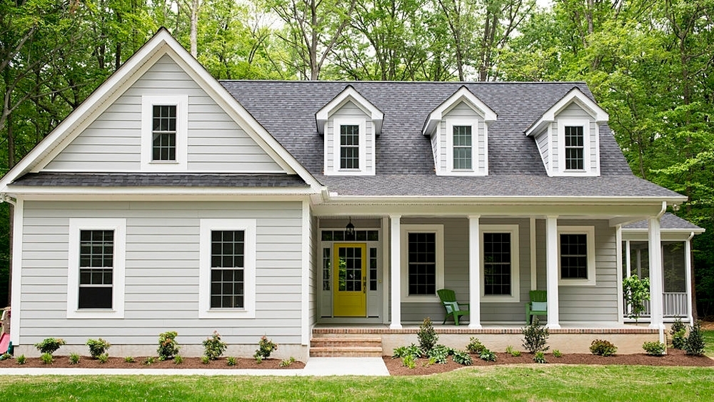 Exterior of new suburban house