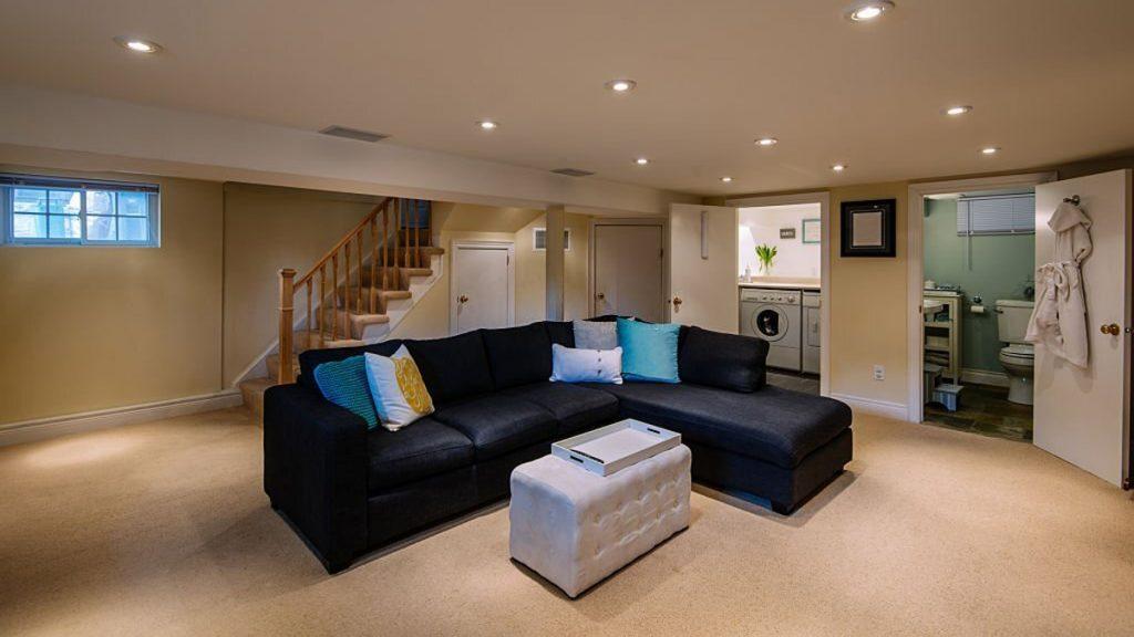 Modern basement interior