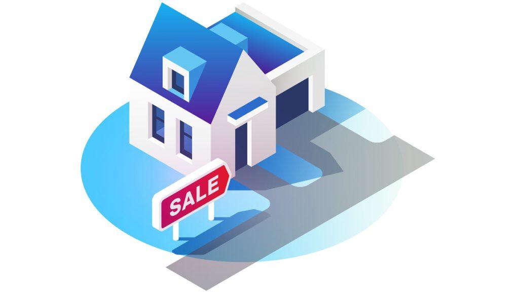 Home for sale and real estate concept