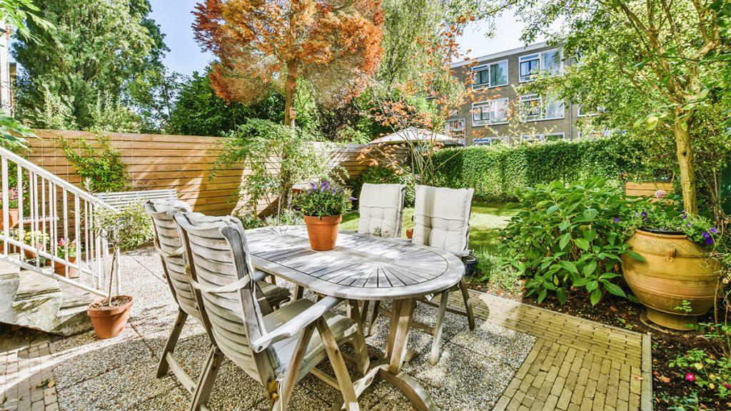 Delightful landscape of the courtyard